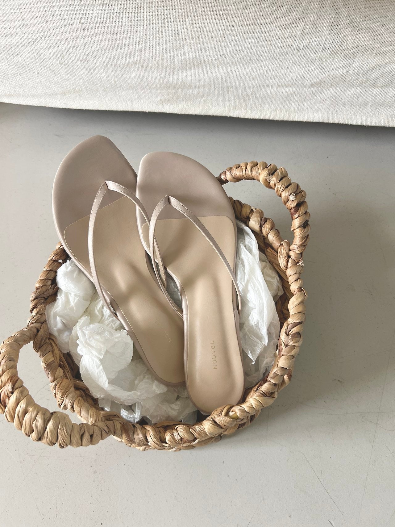Satin 5 cm slippers