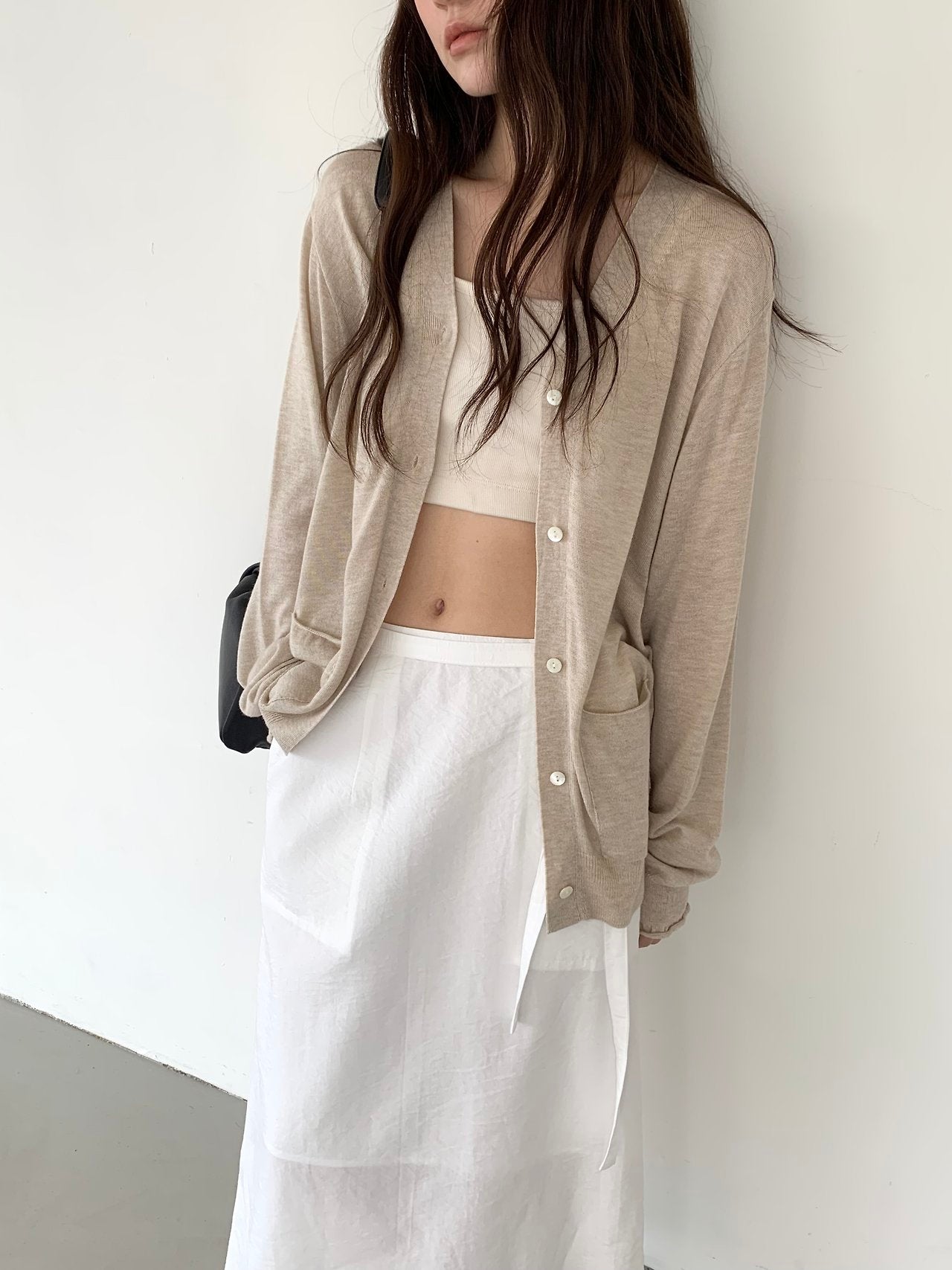 deondo lin pocket wrap skirt-2col