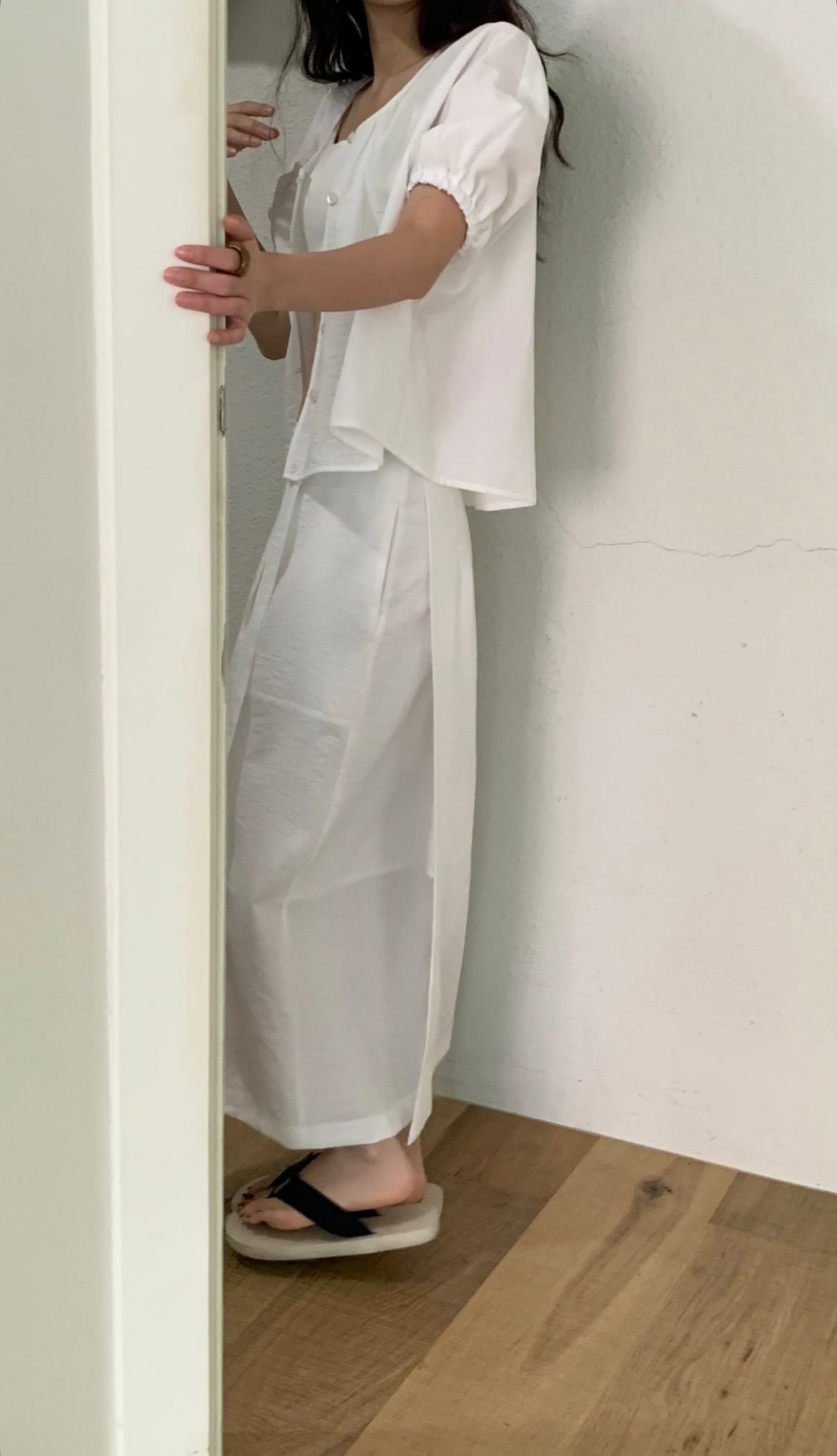 deondo lin pocket wrap skirt-2col
