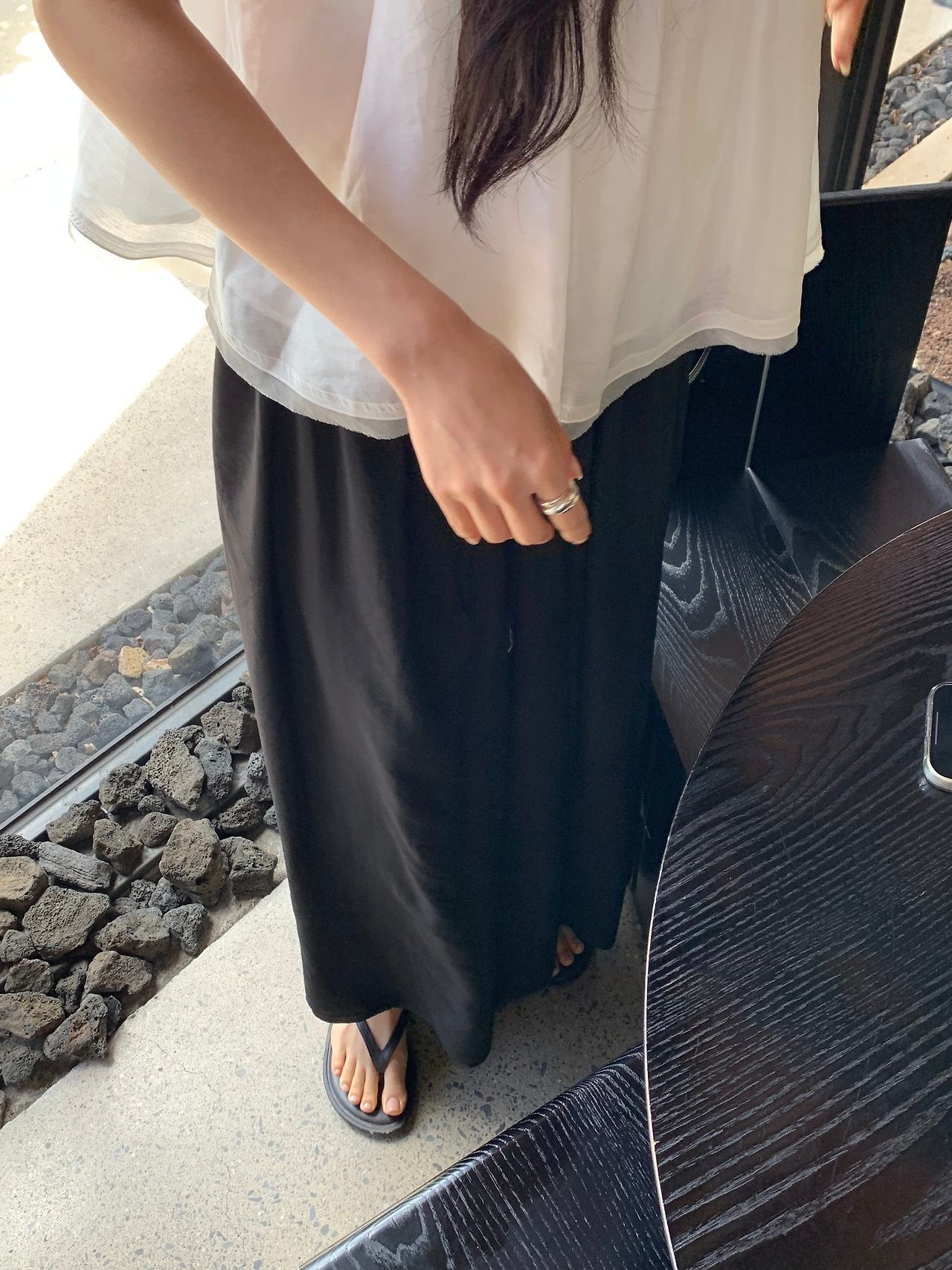 Juliet Banding Long Skirt-2col