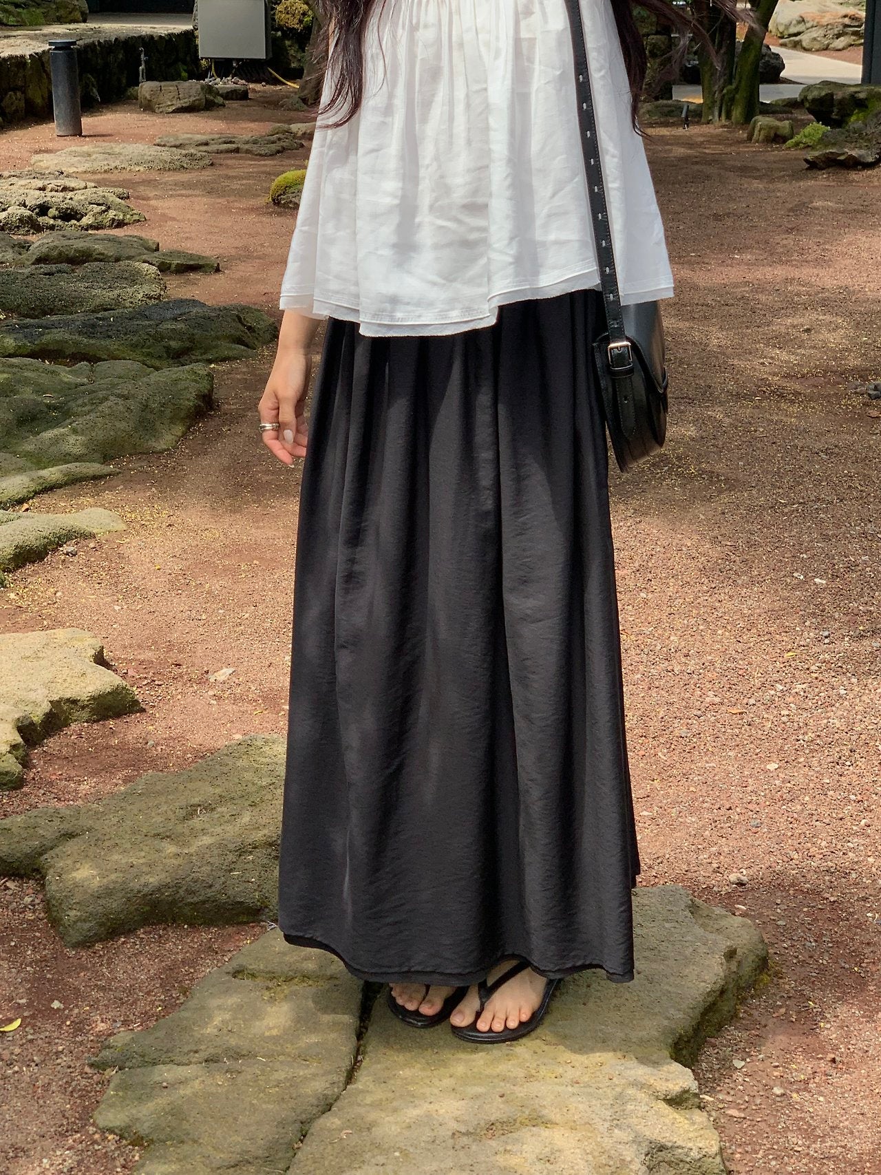 Juliet Banding Long Skirt-2col