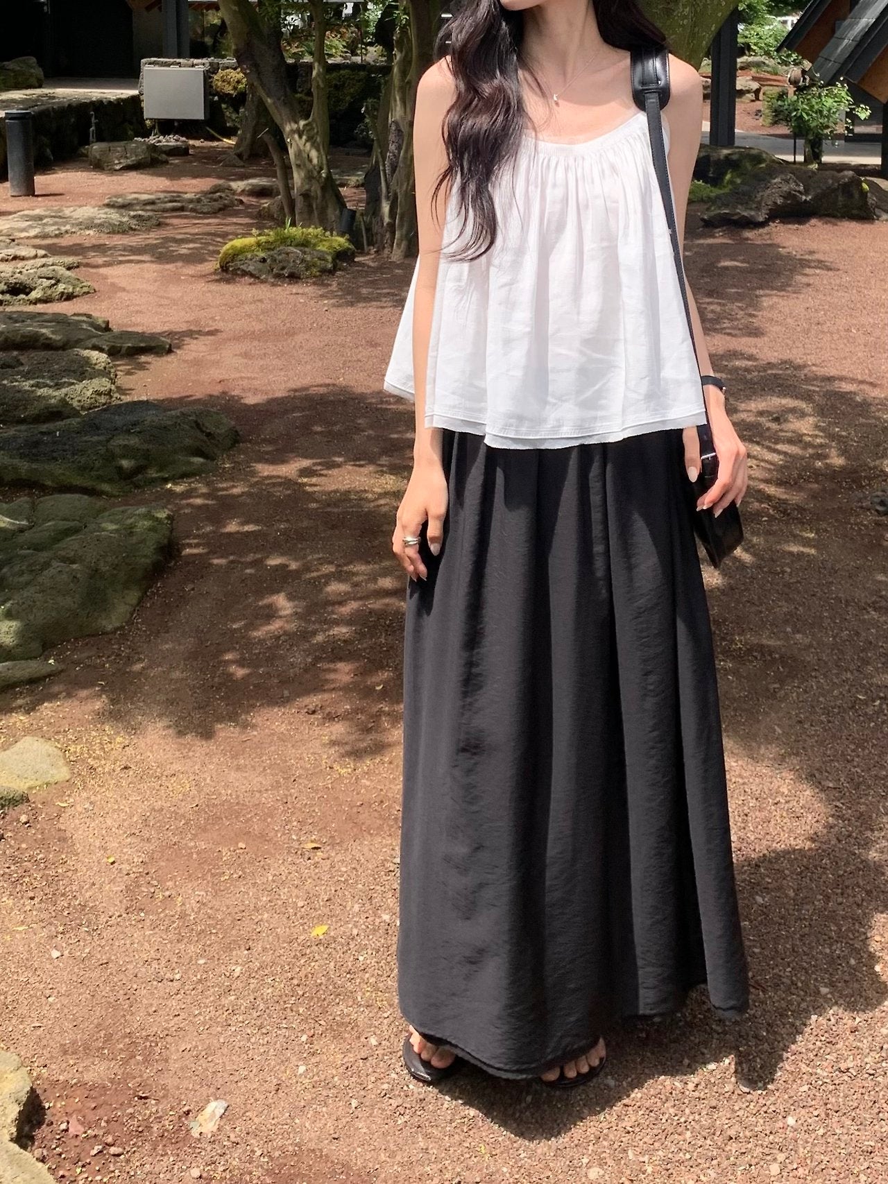 Juliet Banding Long Skirt-2col
