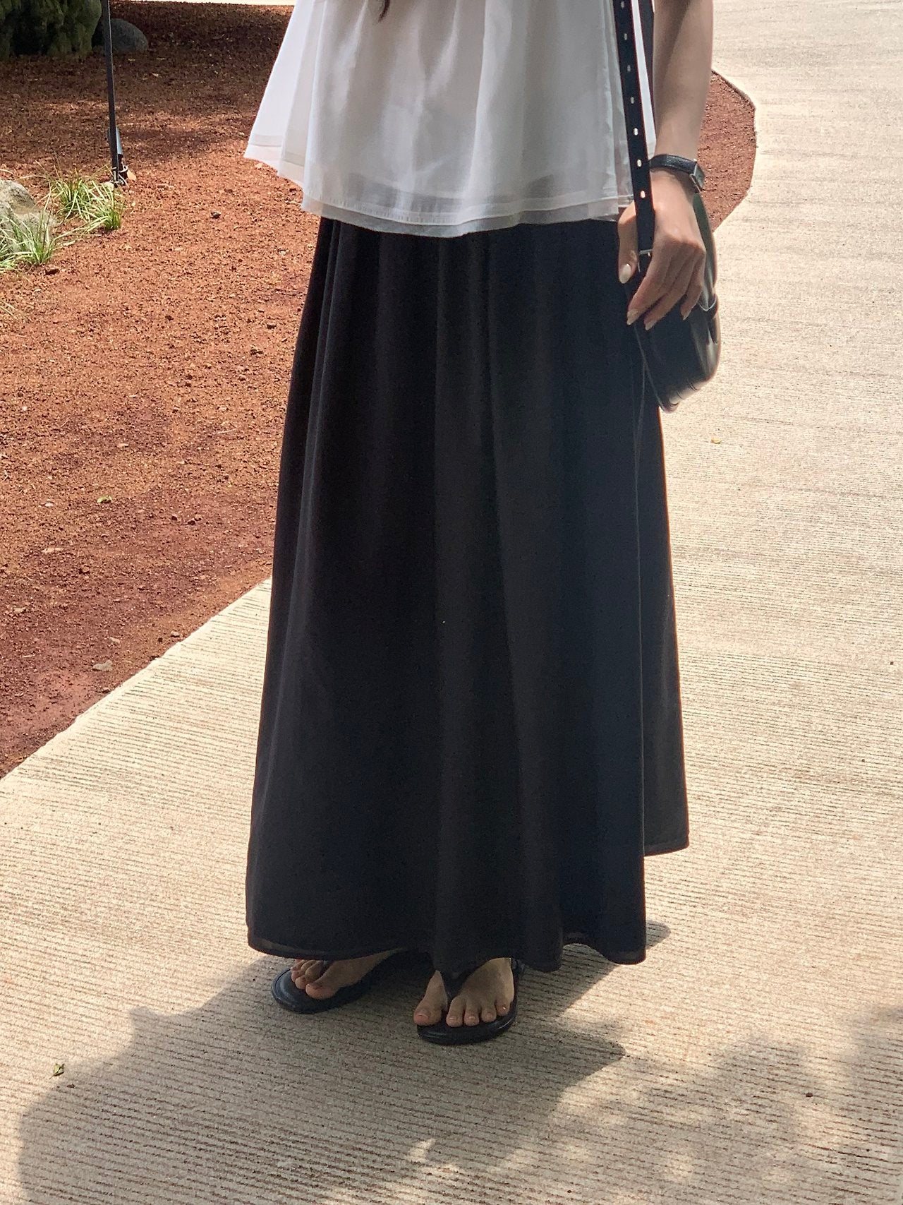 Juliet Banding Long Skirt-2col