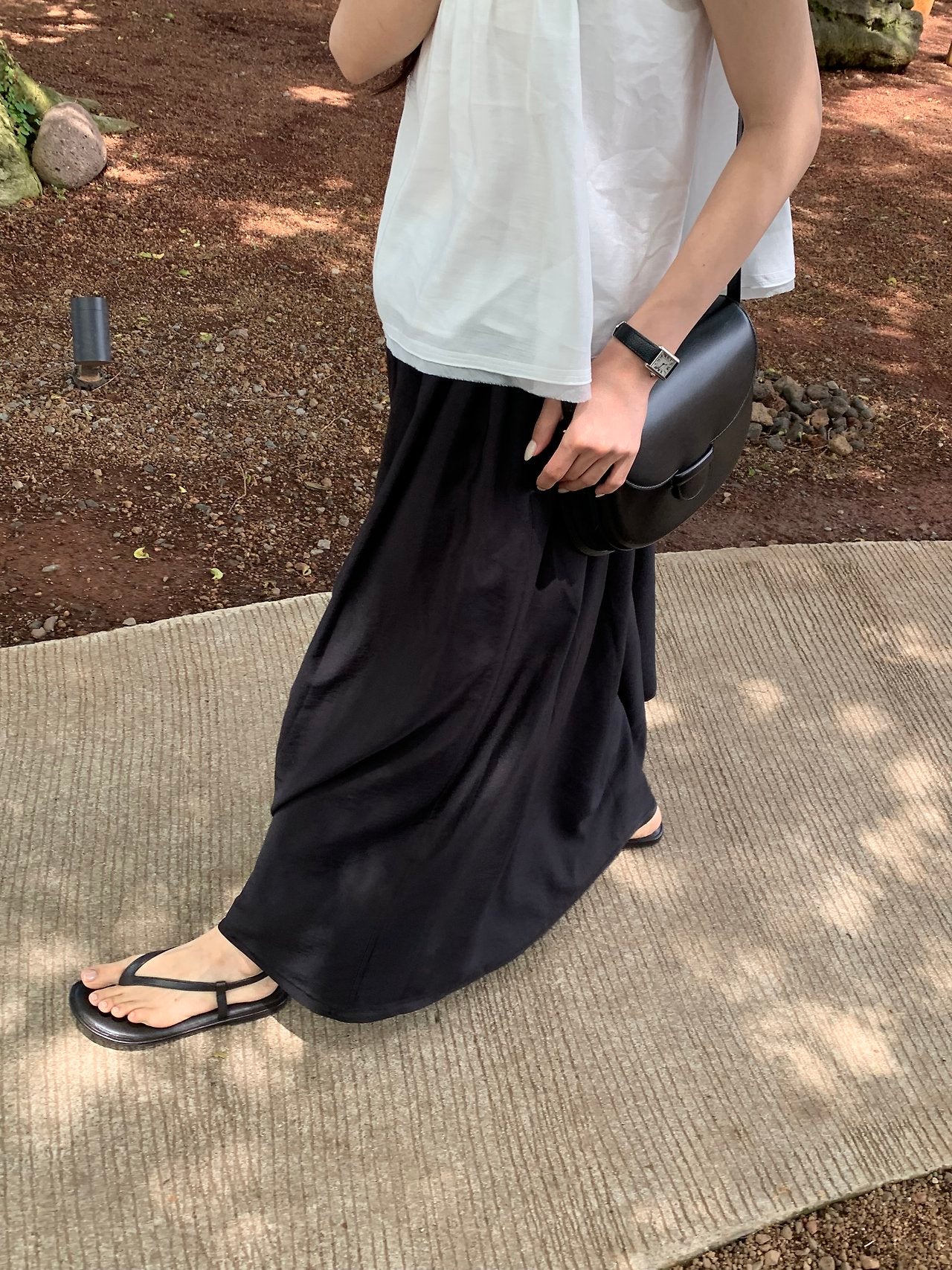 Juliet Banding Long Skirt-2col