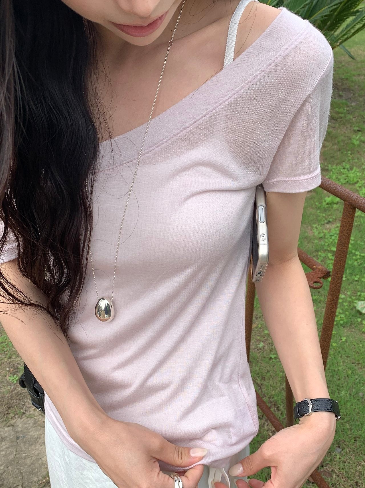 Lena Off-shoulder T-4col