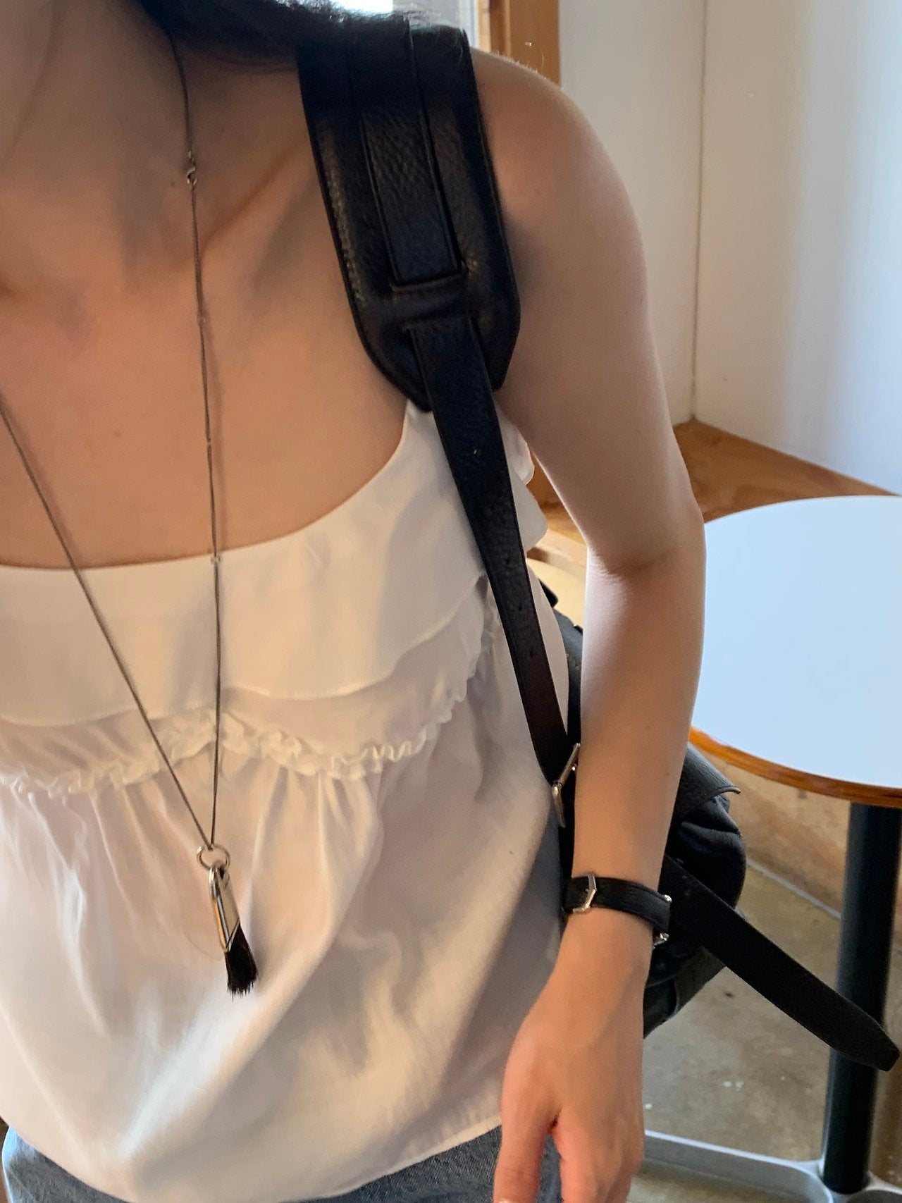 Pauline Frill Sleeveless Blouse-2col