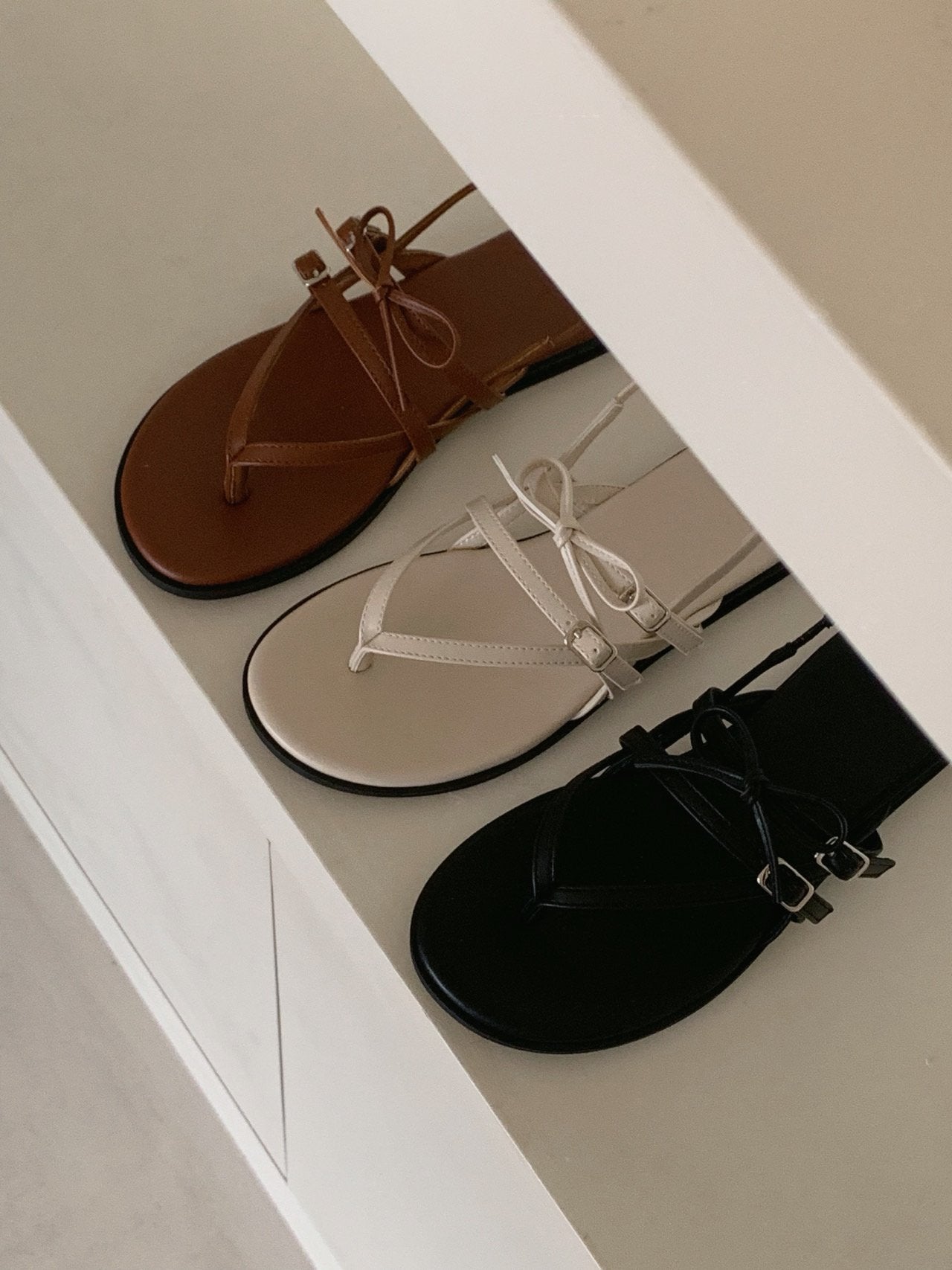 Monet Ribbon Sandals