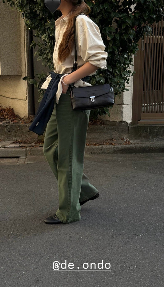 deondo khaki dying denim