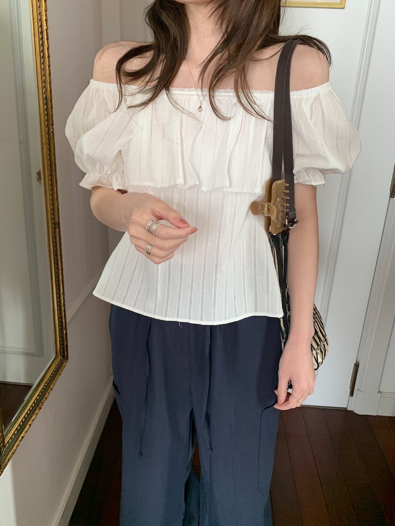 Fre off blouse