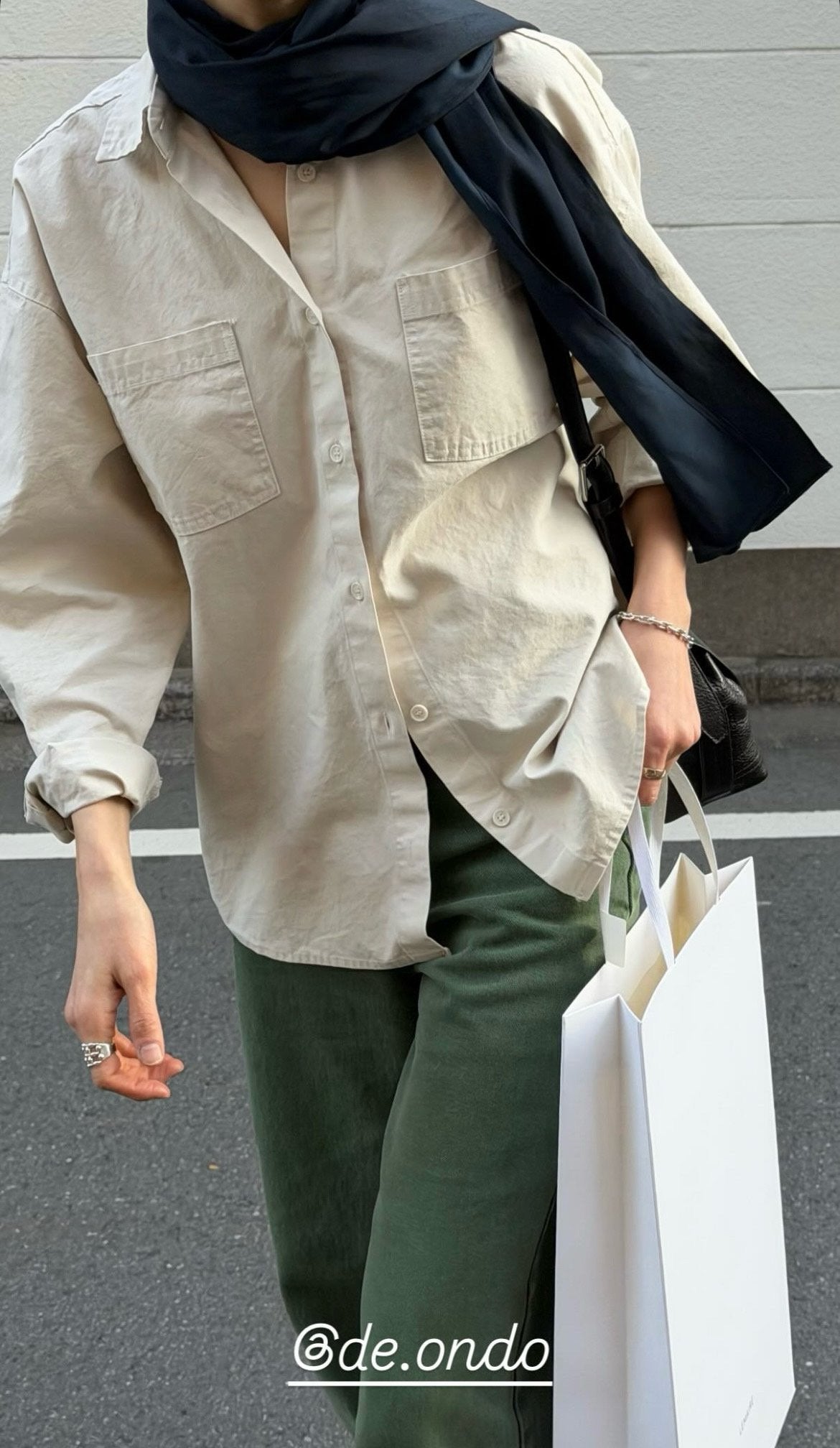 deondo khaki dying denim