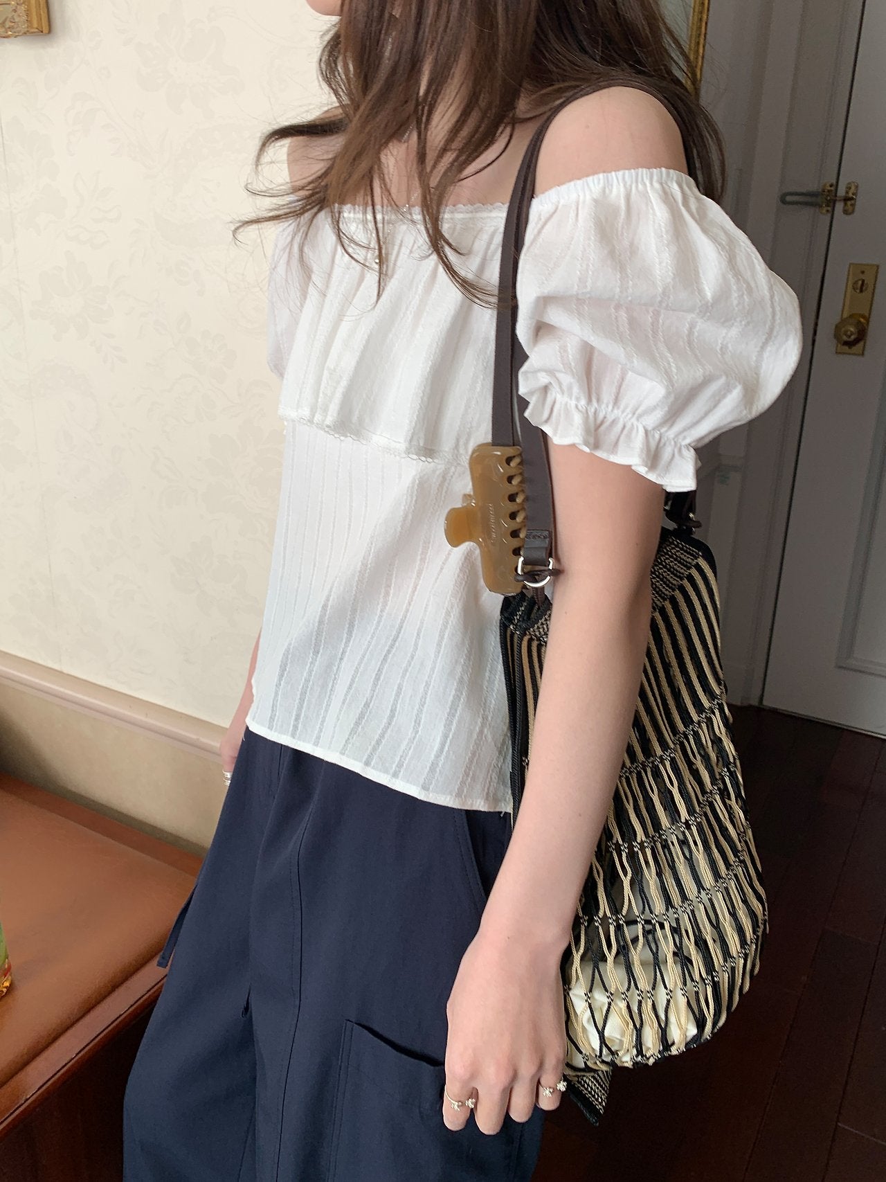 Fre off blouse