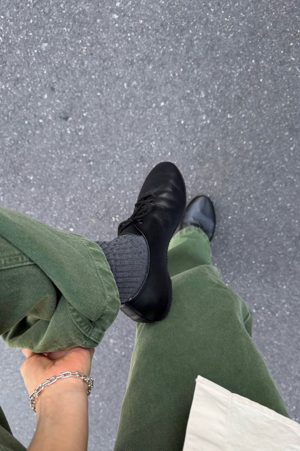 deondo khaki dying denim