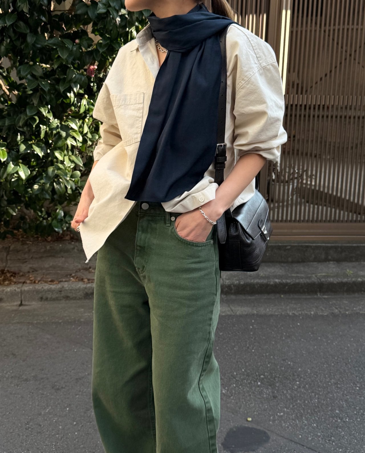 deondo khaki dying denim