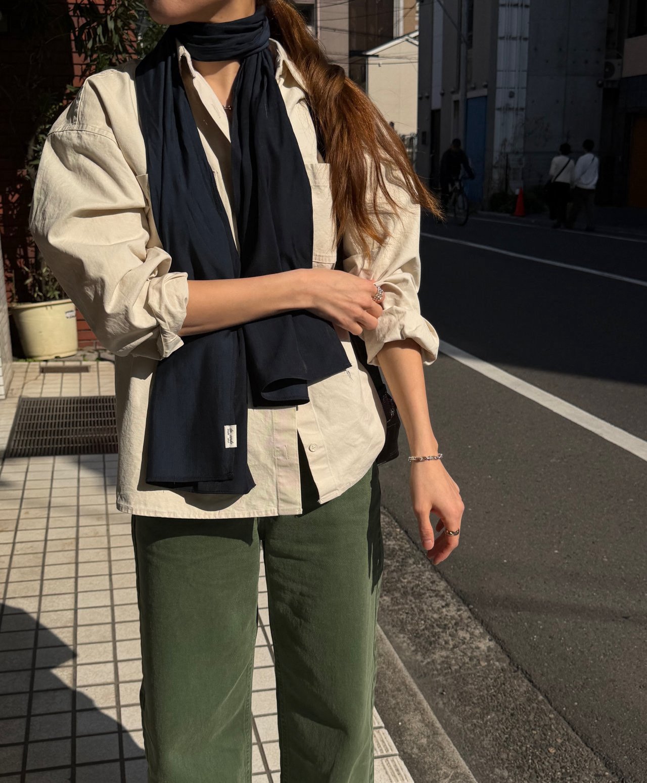 deondo khaki dying denim