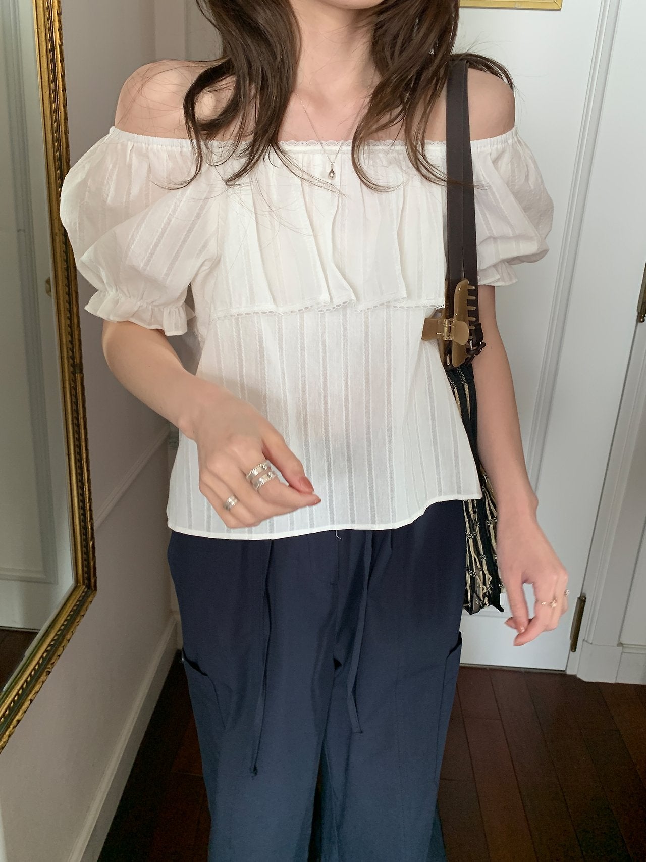 Fre off blouse