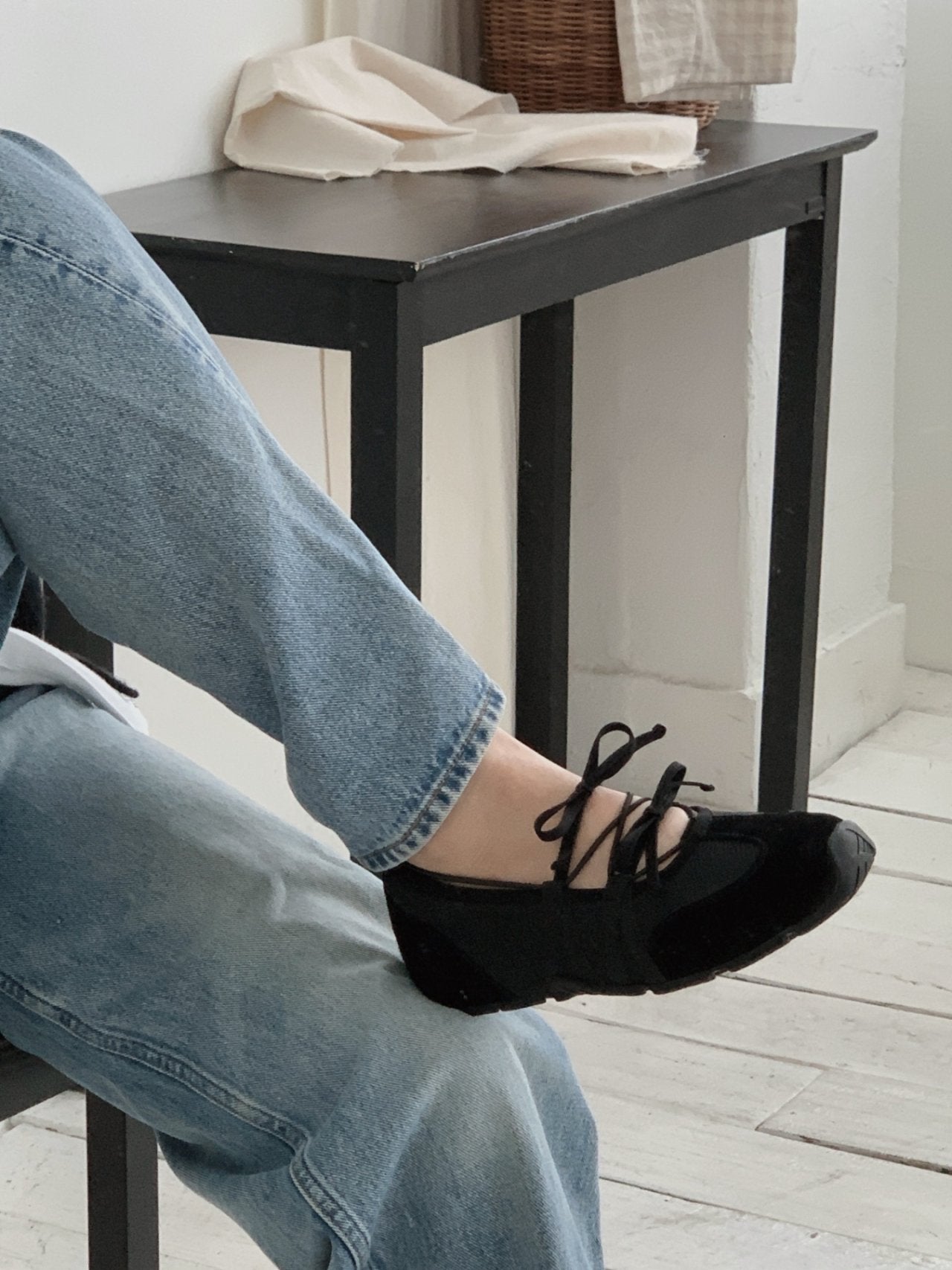 Ribbon Mood Sneakers-2col