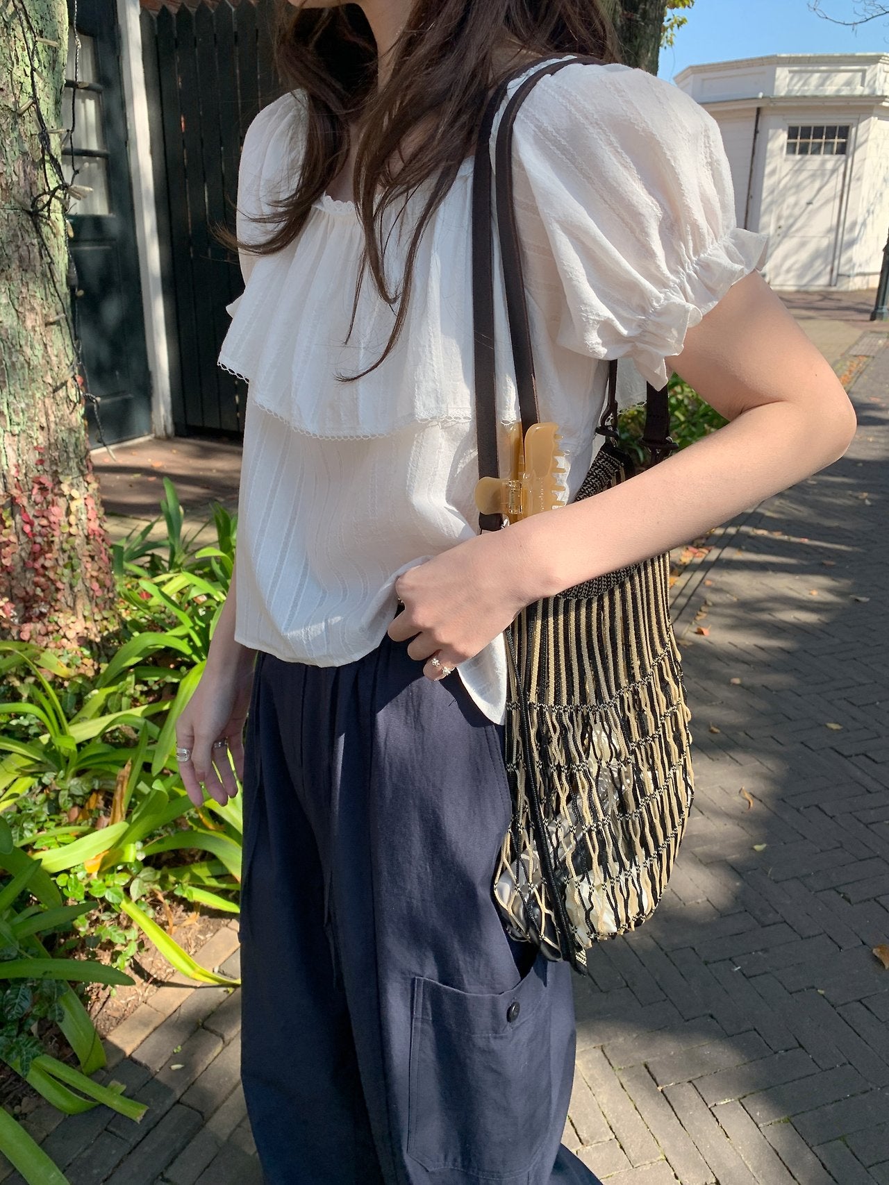Fre off blouse