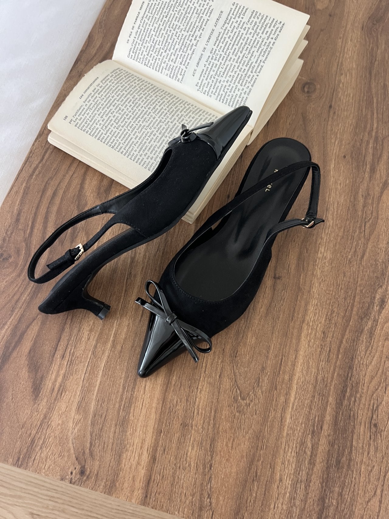 Ribbon Kitten Hill Slingback
