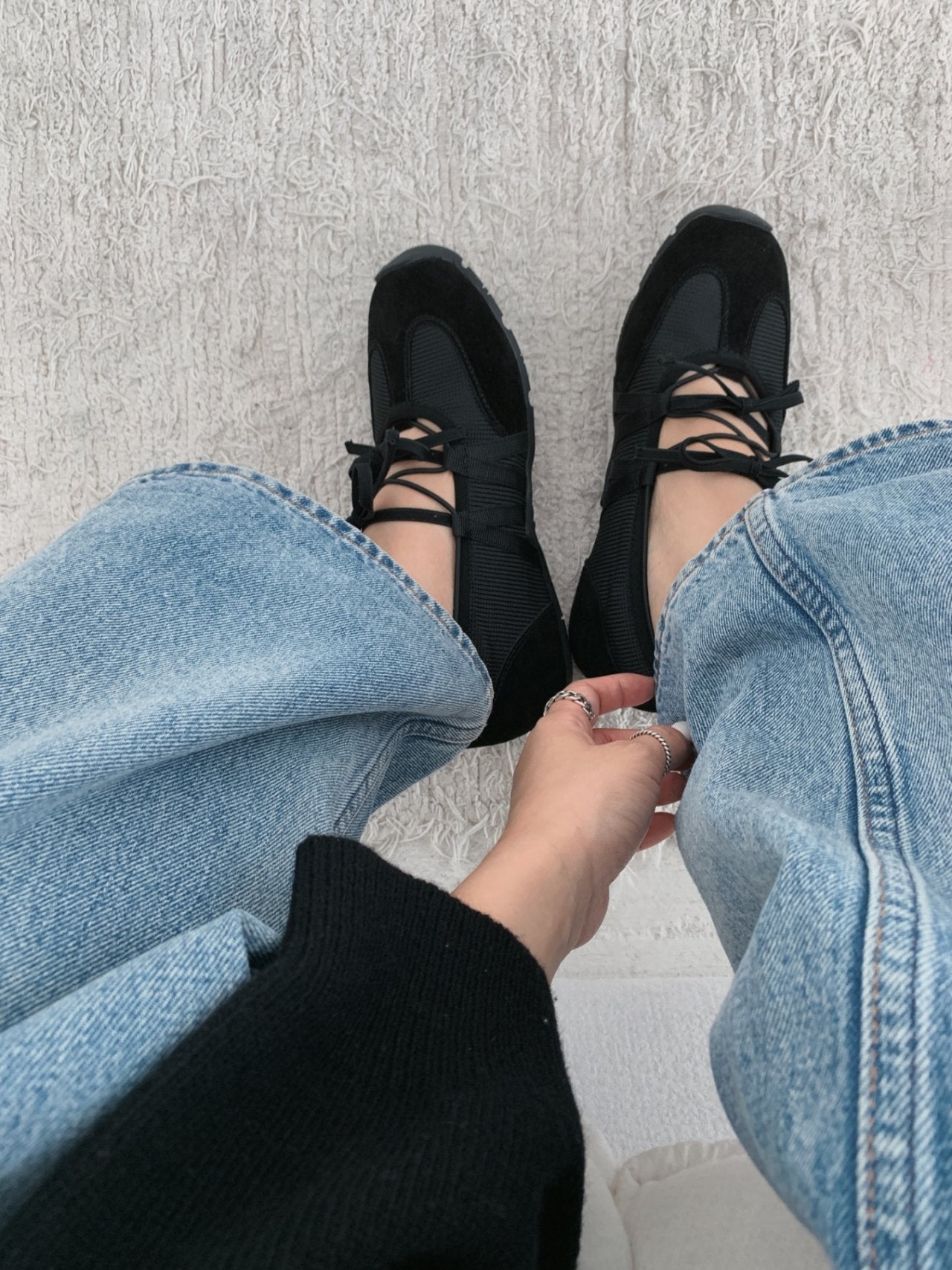 Ribbon Mood Sneakers-2col