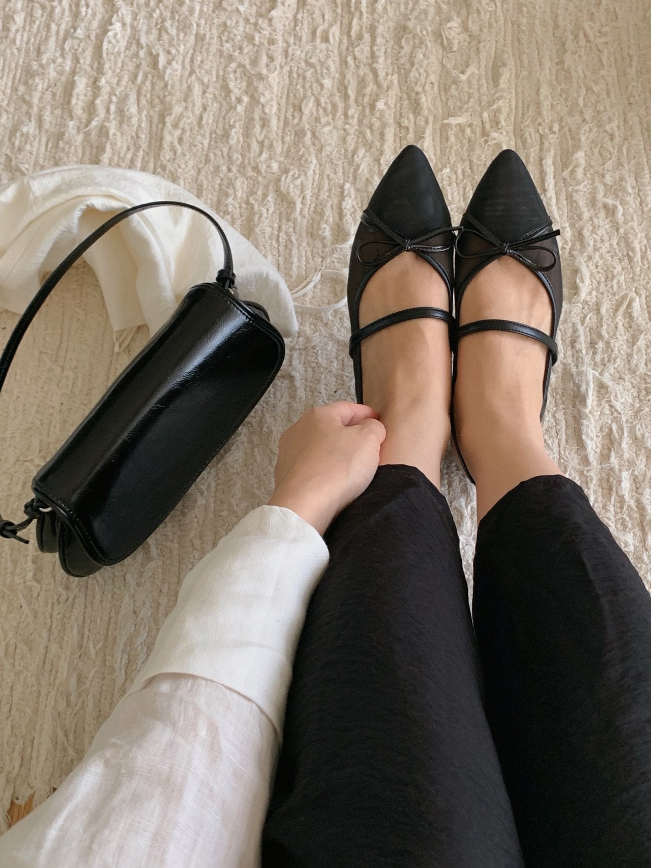 Breeze Mesh Ribbon Slingback