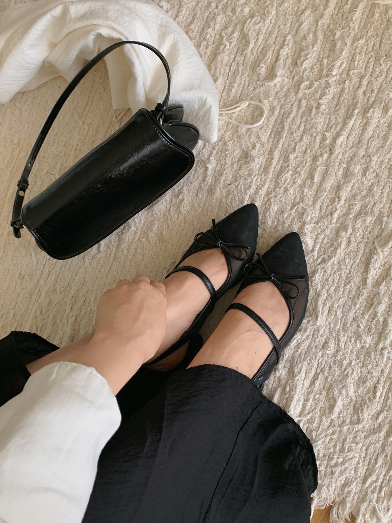 Breeze Mesh Ribbon Slingback