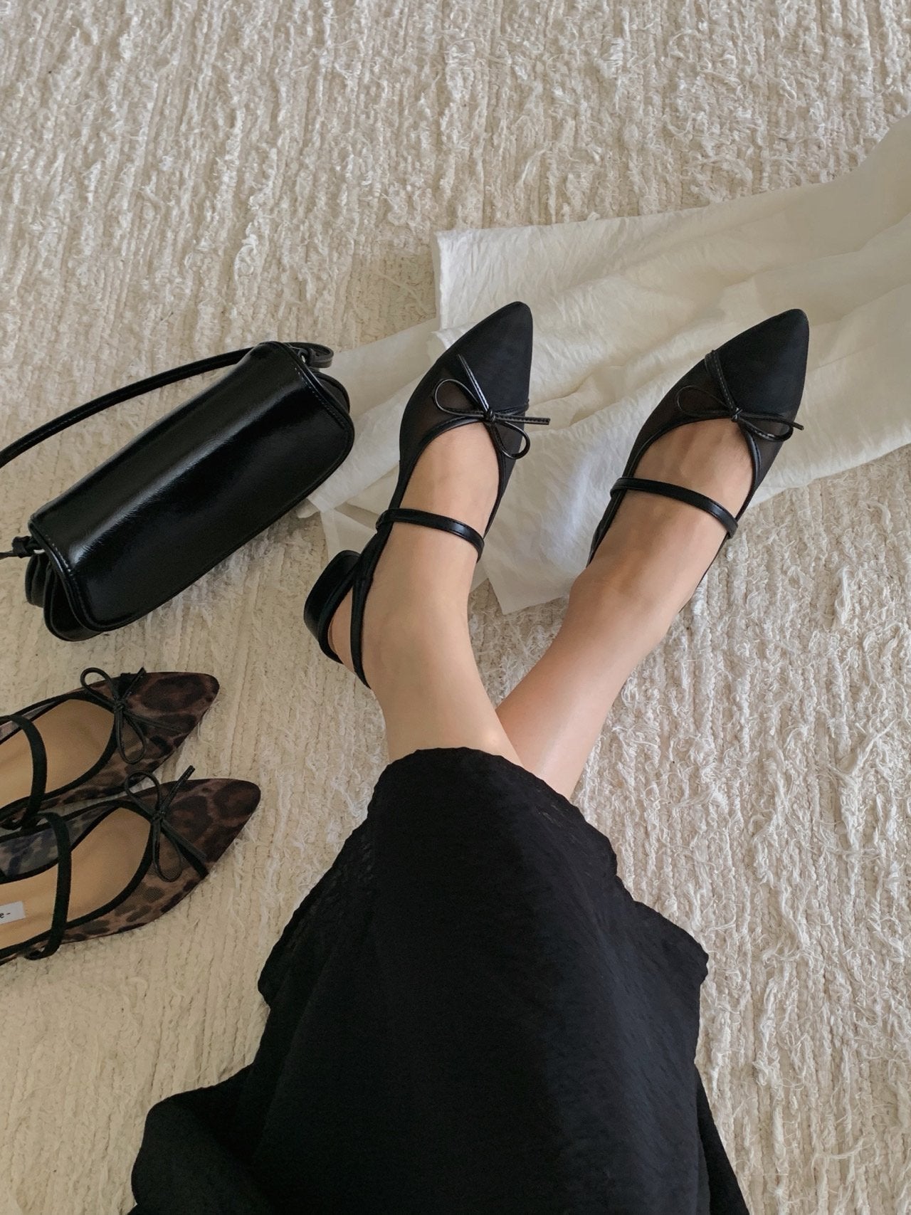 Breeze Mesh Ribbon Slingback