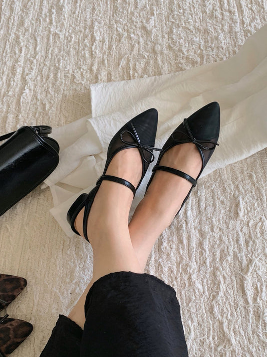 Breeze Mesh Ribbon Slingback