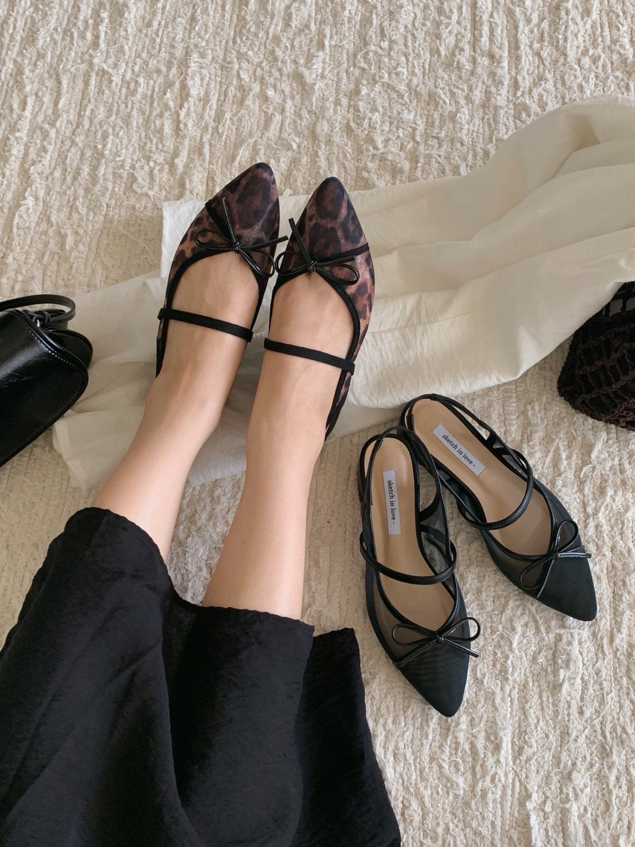 Breeze Mesh Ribbon Slingback