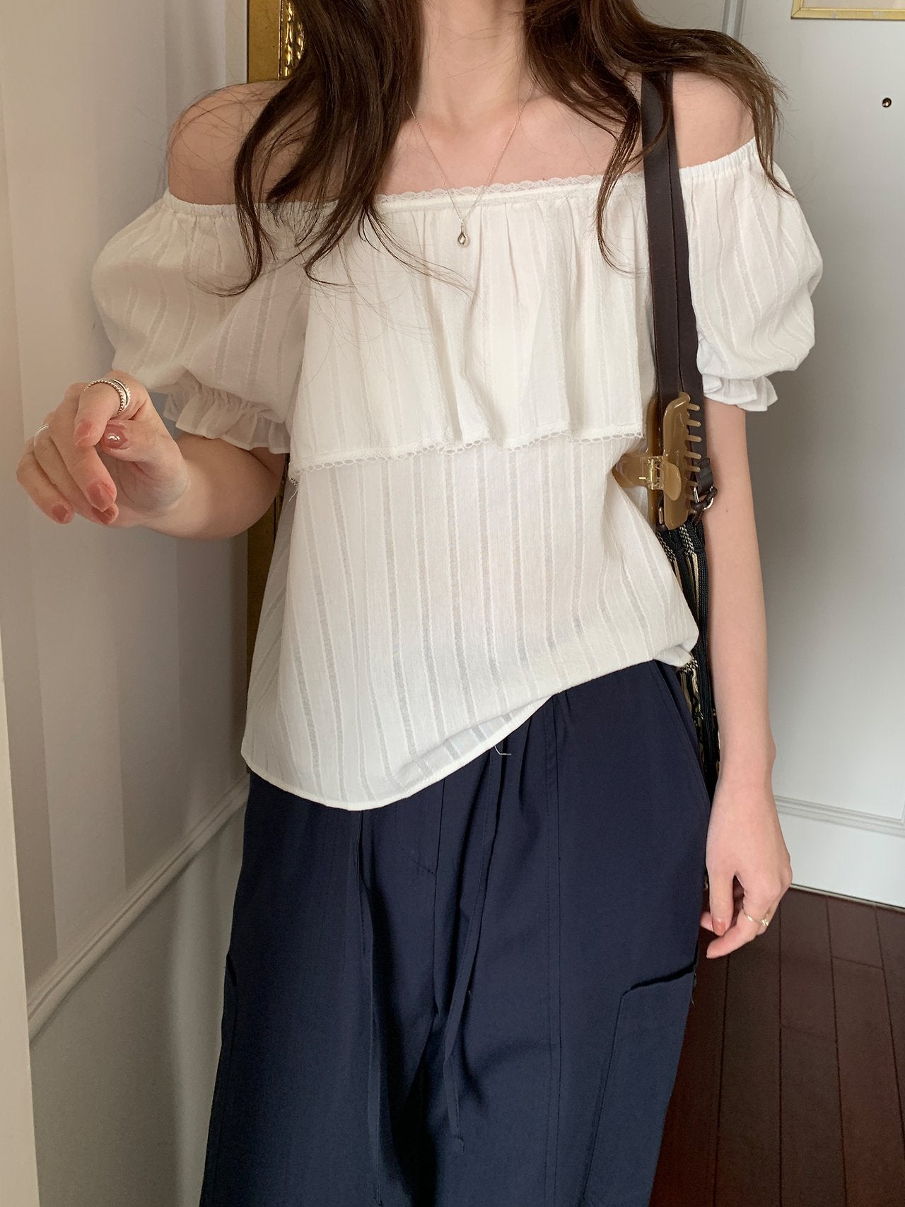 Fre off blouse