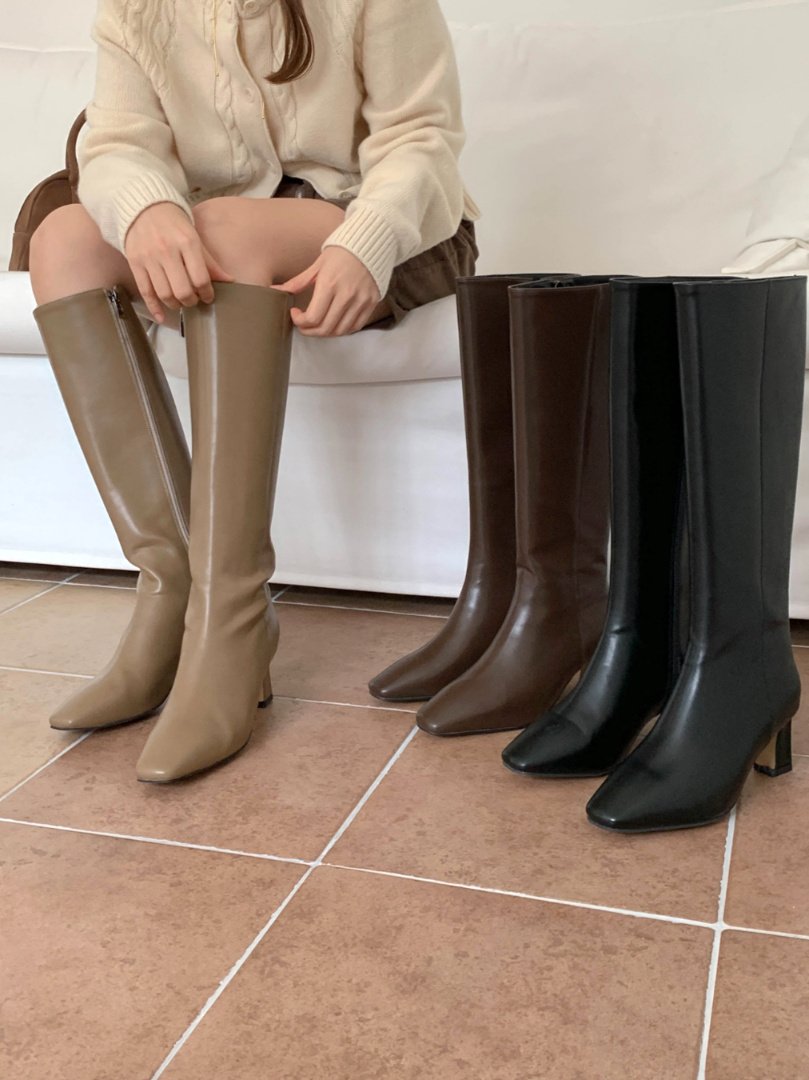 Feminine classic long boots 7 cm