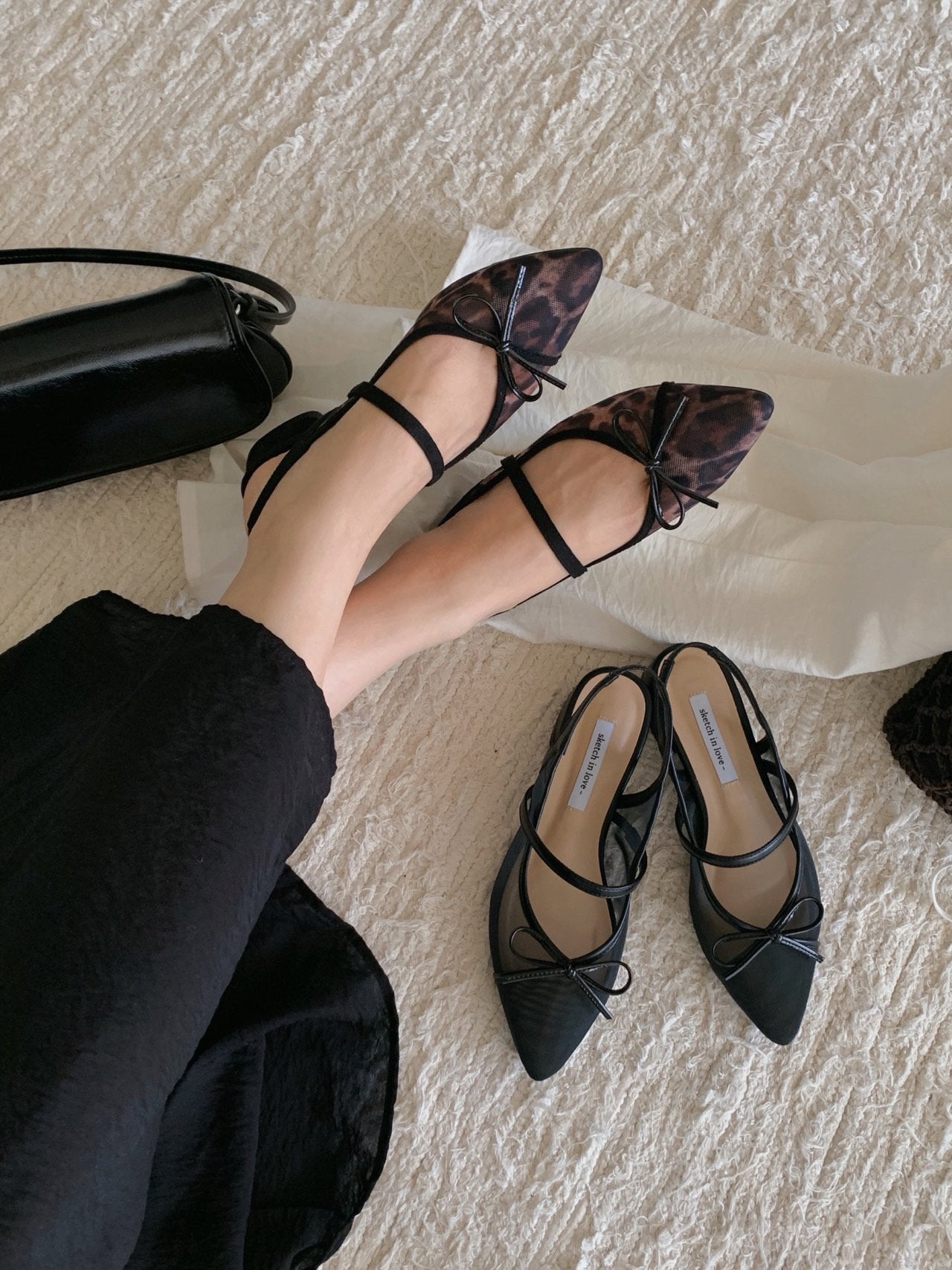 Breeze Mesh Ribbon Slingback