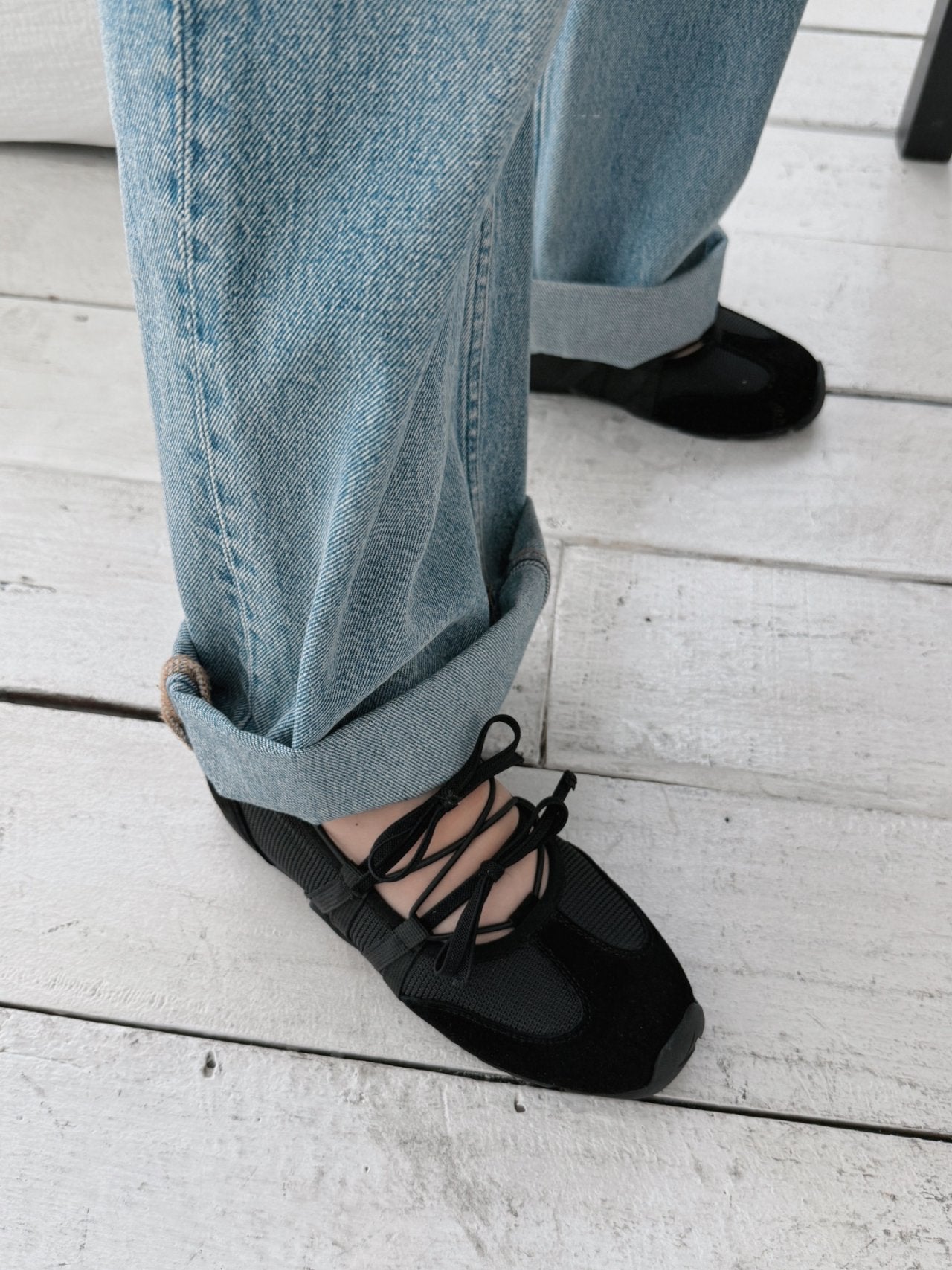 Ribbon Mood Sneakers-2col