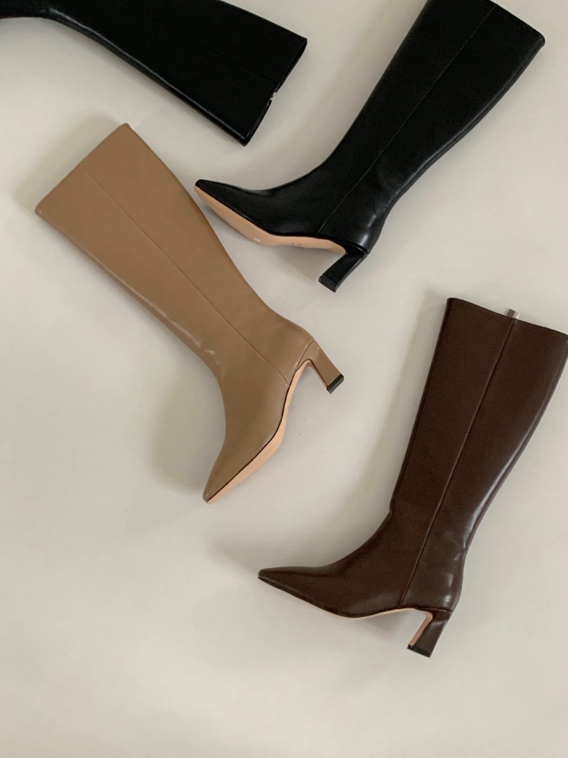 Feminine classic long boots 7 cm