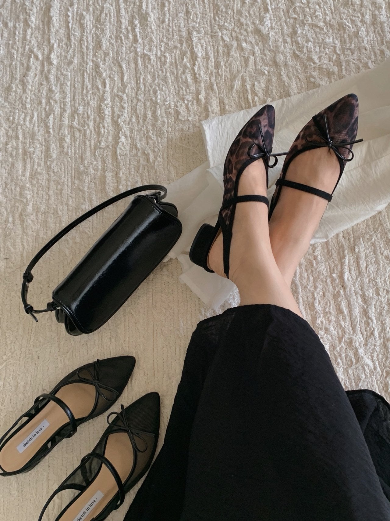 Breeze Mesh Ribbon Slingback