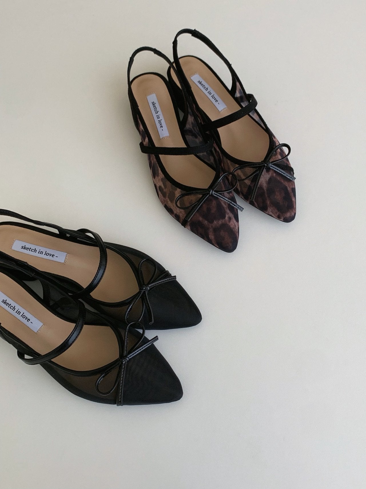 Breeze Mesh Ribbon Slingback