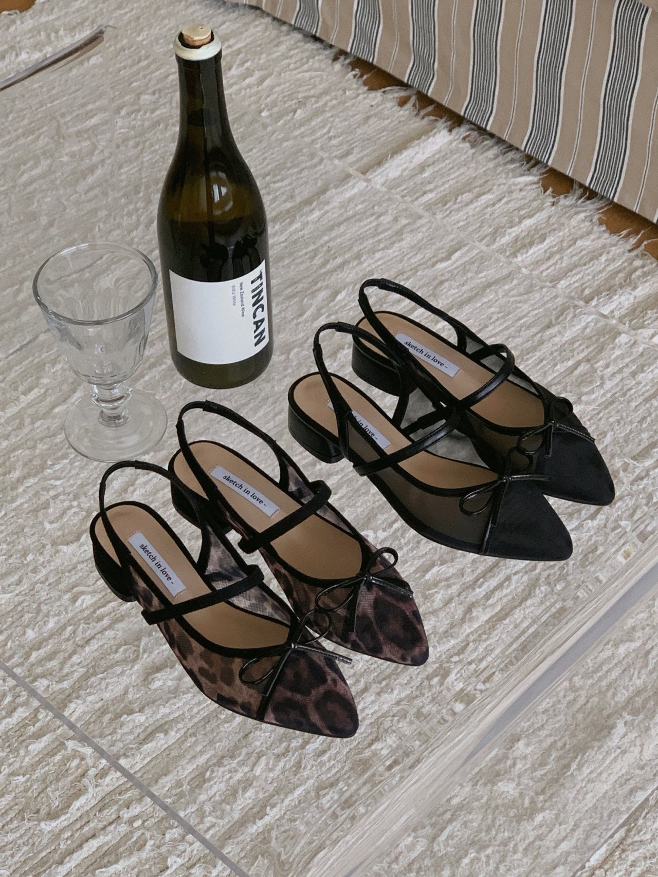 Breeze Mesh Ribbon Slingback