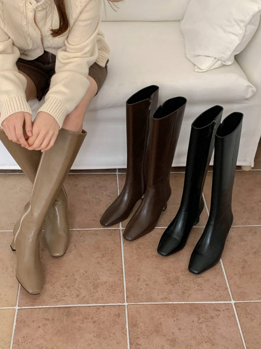 Feminine classic long boots 7 cm