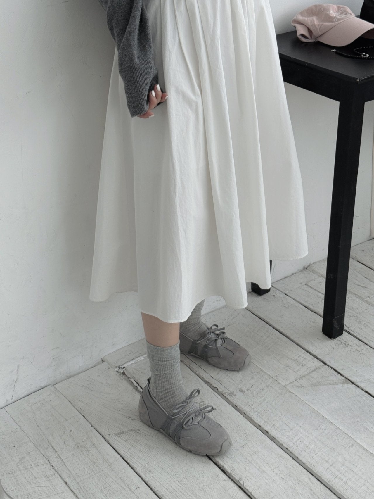 Ribbon Mood Sneakers-2col