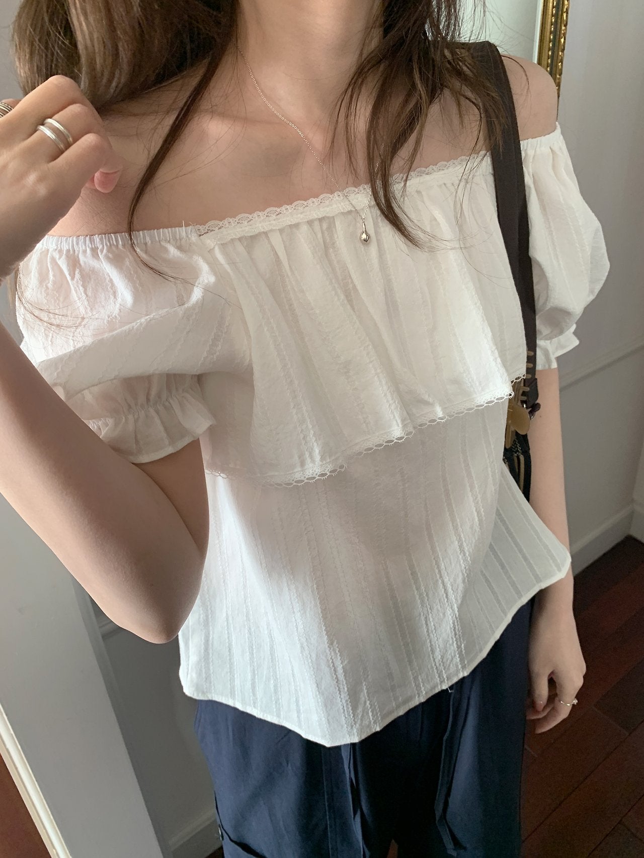 Fre off blouse