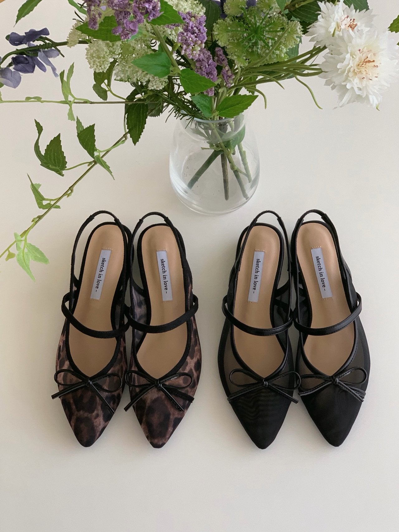 Breeze Mesh Ribbon Slingback