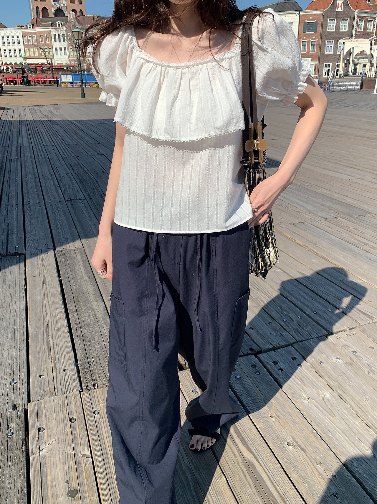 Fre off blouse