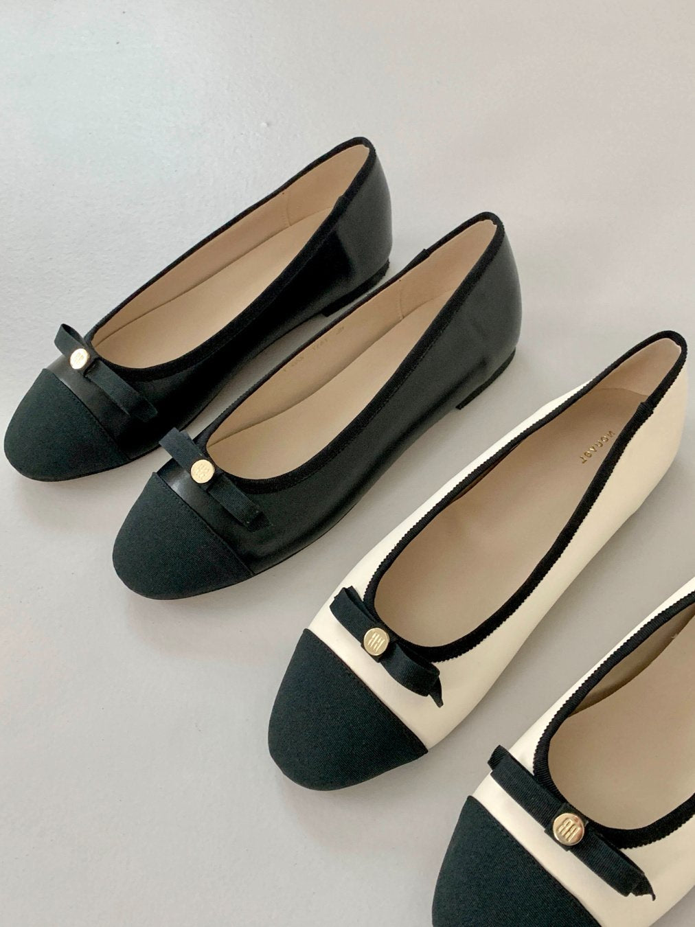 Ribbon combi black&white flat-2col