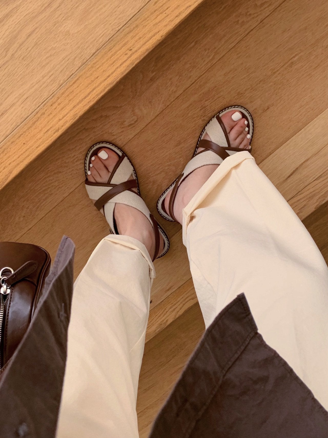 Canvas X-strap Sandal