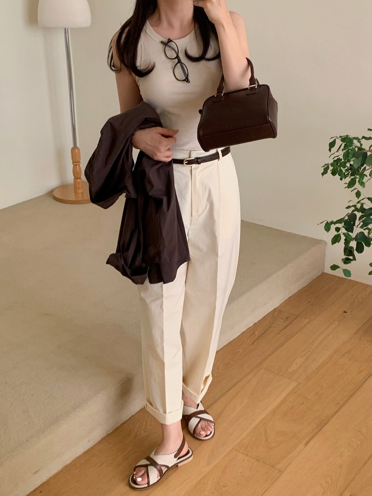 Canvas X-strap Sandal