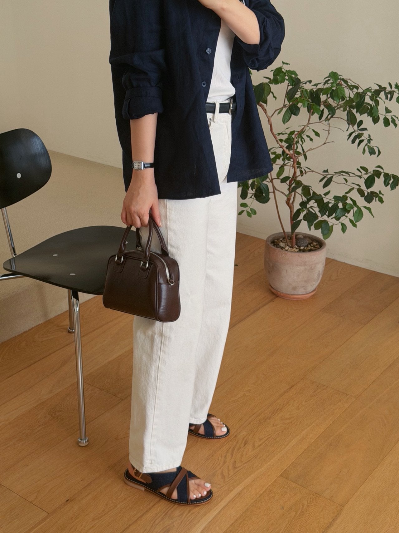 Canvas X-strap Sandal