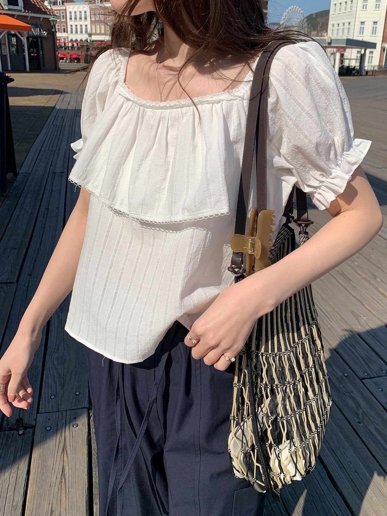 Fre off blouse