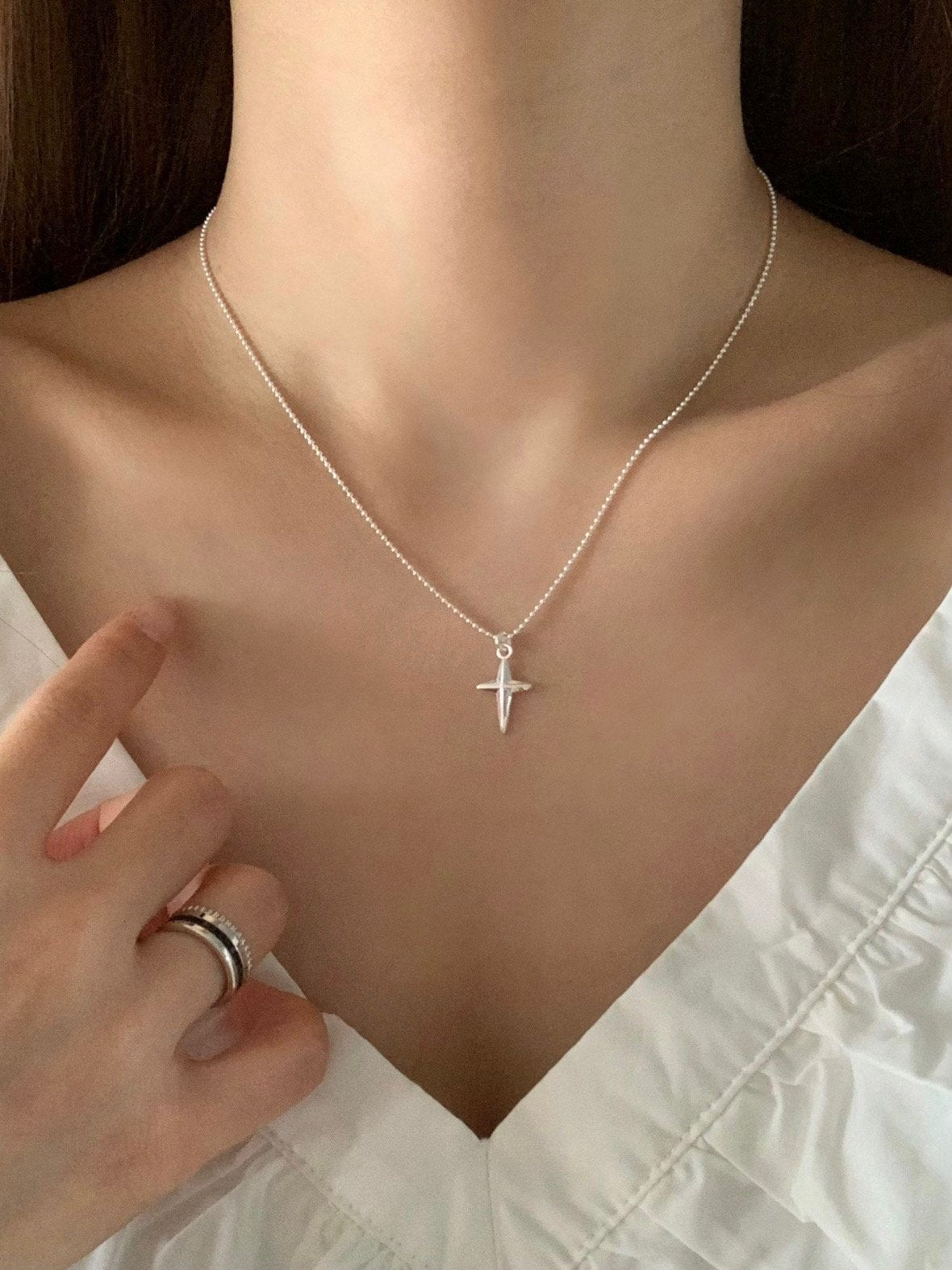 star silver necklace