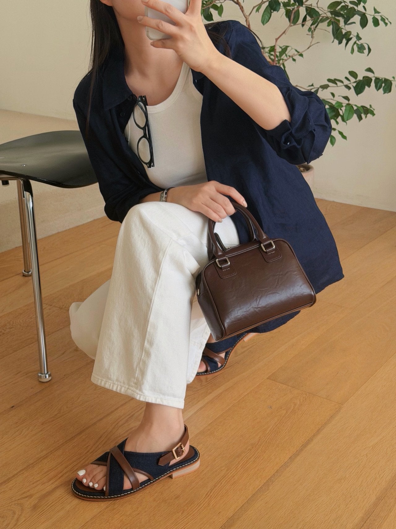 Canvas X-strap Sandal