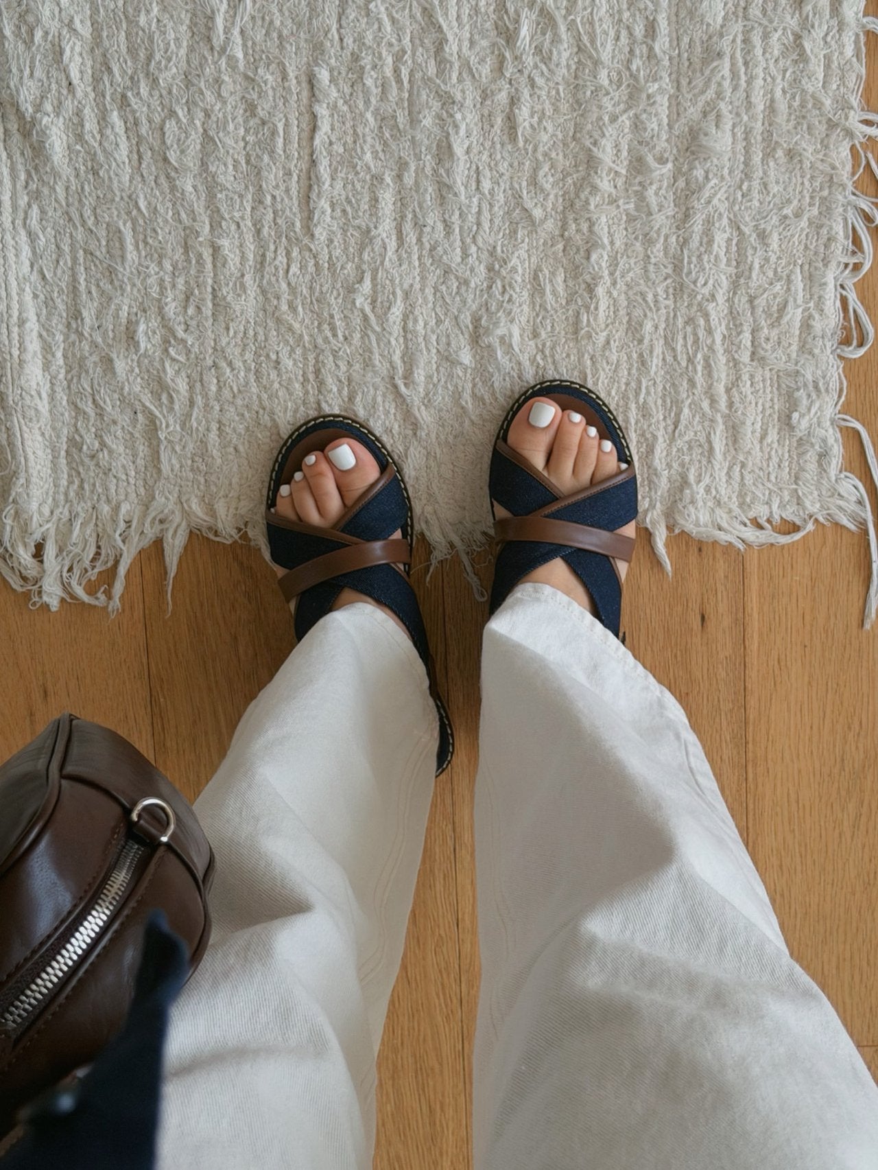 Canvas X-strap Sandal
