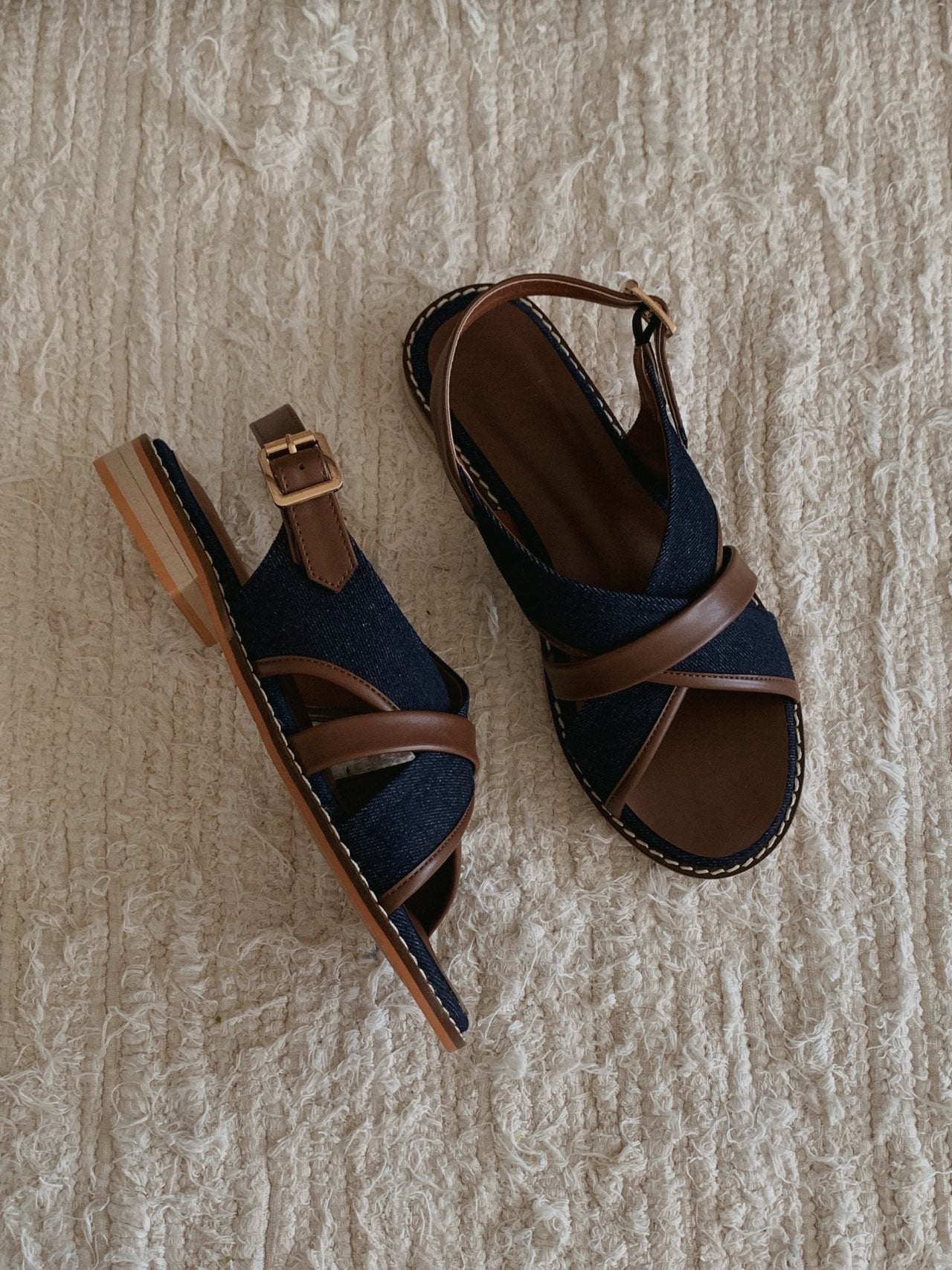 Canvas X-strap Sandal